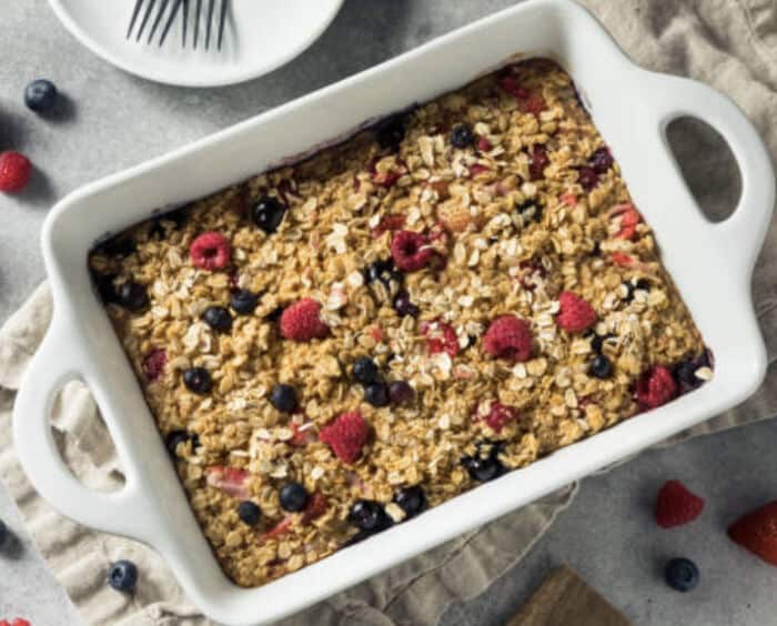 Mixed Berry Protein Oatmeal Bake (Pop Up 7/9)